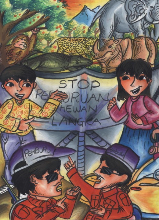 lomba gambar sd juara 1