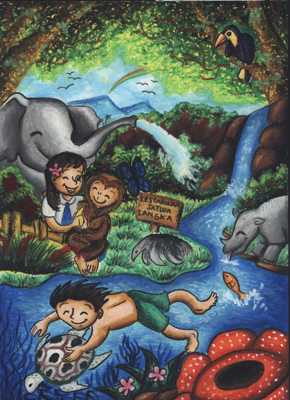 lomba gambar smp juara 1